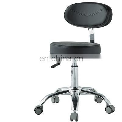 Beauty black white lift saddle pulley hairdressing chair