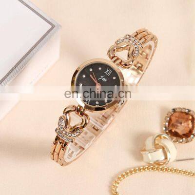 JW 8312 Lady's Quartz Analog Charm Diamond Stainless Steel Strap Elegance Bling Lady Watch photo-2