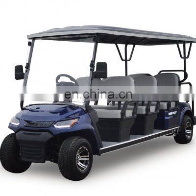 A827.6+2  Street Legal Golf Carts 8 Seats electric golf cart with professional meter