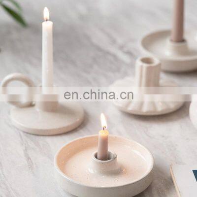 Wholesale Cheap Products Nordic INS Creative Home Decor Candle Jars Ceramic Candle Holder photo-4