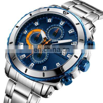 MEGIR 2075 Watch Hot Sell Casual Chronograph Quartz Watches Men Wrist Luxury Stainless Steel Business Wristwatches Relogio