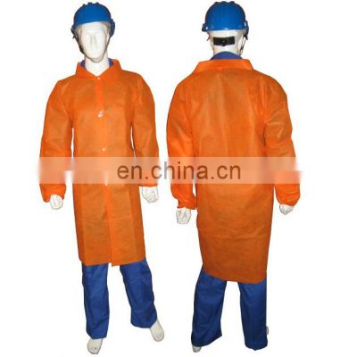 pp visitor coat/nonwoven disposable visitor coat