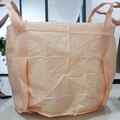 1000kgs Big Bag 1ton FIBC Super Sack 1250kgs Bulk Bag White Sling Tote Bag PP Woven FIBC Jumbo Bag with Baffle Inside
