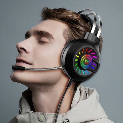 Amazon Hottest FV-G97 Wired Headset Earphones Gaming Glowing Dual Driver Stereo Super Bass Headphone photo-6