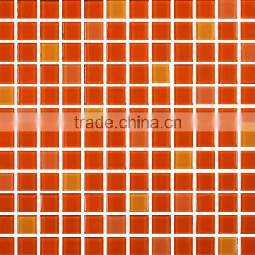 2014 factory price red glass mosaic tile