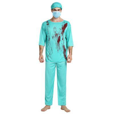 Halloween Adult Bloody Doctor Costumes Zombie Nurse Costume photo-2