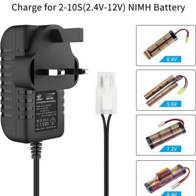 Intelligent 7.2V 8.4V 9.6V NIMH Battery Charger for 2-10S Airsoft Battery RC Car Battery with Standard Tamiya and Mini Tamiya Connector