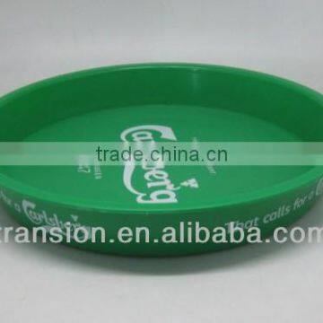 Round plastic trays, beer trays