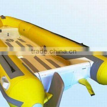 PVC/Hypalon material fiberglass Inflatable boat