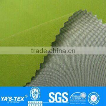 2016 Light green color pu coating fabric waterproof Fabrics for Outdoor Sportswear