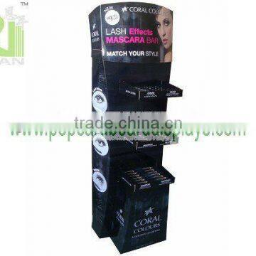 cosmetic pop cardboard displays stand colorful printing for advertising