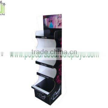 Cosmetics retail display POP supermarket shelf for eyes black