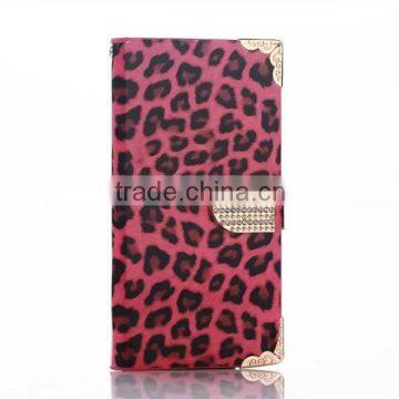 Hot Selling Sexy Leopard Wallet Case For Samsung Galaxy S6 Leather