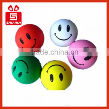 Printing EVA soft sponge foam ball rubber foaming bouncy balls bullet balls