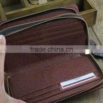 Zipper Purse Fashion Pu Leather Money Clip Wallet photo-6