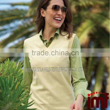 Inner Mongolia Cashmere Vneck Sleeveless Sweater Knitting Pattern photo-2