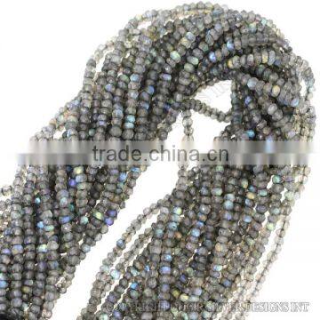 labradorite beads faceted,2-3mm rondelle faceted gemstone strand,wholesale beads jewelry making supplies india