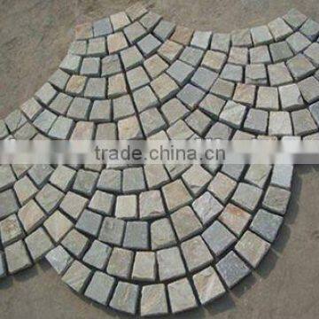 decorative slate meshed stone garden paver