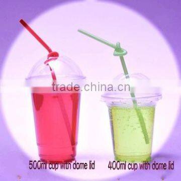 2016 Wholesale Plastic Cup With Drinking / Huge Cup for Cold Drink Transparent photo-3