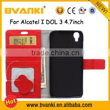 Hot Sale China Mobile Phone Spare Parts Of Mobile Phone Leather Bag For Alcatel One Touch Idol 3 5.5,Waterproof Phone Case