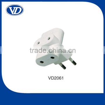 2 Round Pin Electrical Plug Adapter VD2061