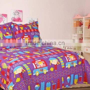 High quality kids quilt with pvc/cloth bag two pillow case