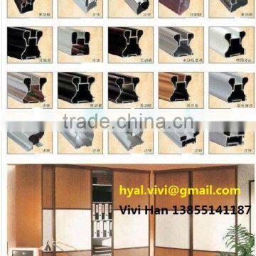 wooden shift aluminium profile for windows & door,furniture,cabinet