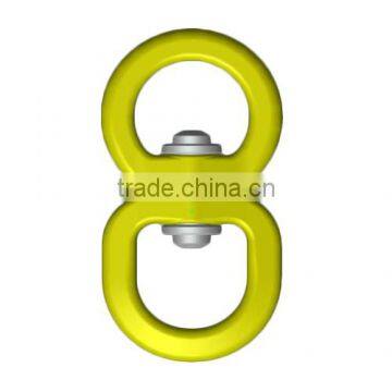 High Quality Yellow Swivel Aluminum Hook Swivel Hook Double Eye photo-2