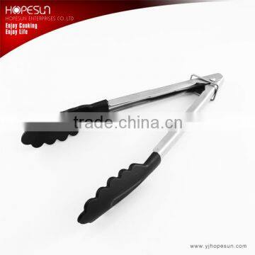 HS-FT020 FDA&LFGB uses of food tong nylon tongs 9inch