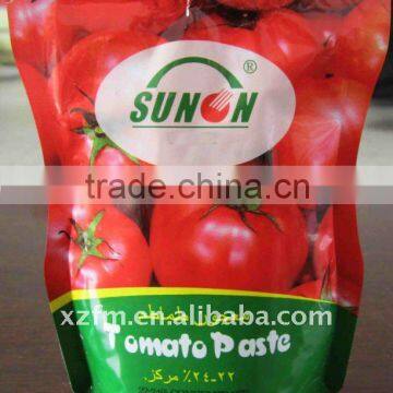 ketchup in sachet brix 28-30%,22-24%