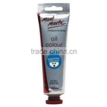 Mont Marte Oil Paint 100mls - Monastral Cerulean