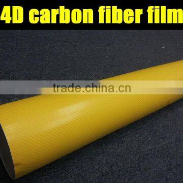 Top quality self adhesive 1.52*30m 4d carbon fiber vinyl sticker