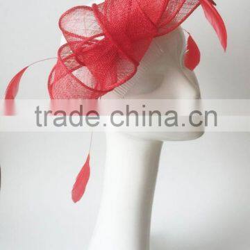 Fashion lady Kentucky Derby Races sinamay fascinator on comb