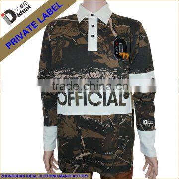 Men's heavy cotton long sleeve custom american football jersey
