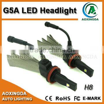 5000LM H8 H11 LED headlight with new idea flexible coppoer wire heat sink