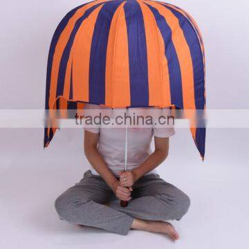 Wood Hadle Yellow/blue Big Hat Umbrella photo-2