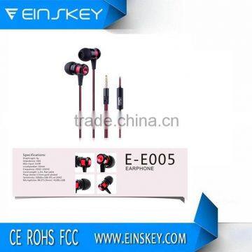 Hot sale high quality popular cool design metal earphone with mic for mobile phone