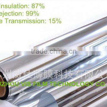 1.52m*30m silver heat resistant window film for glass