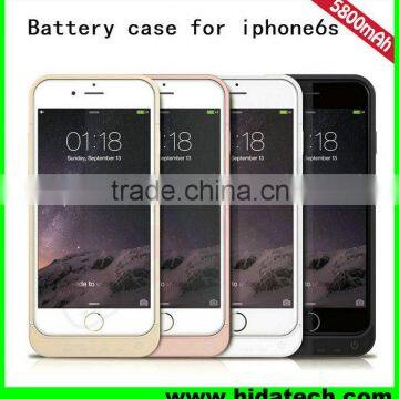 High Quality Emergency Backup Power Bank Battery Case for iPhone 6s Battery Cover Accessory