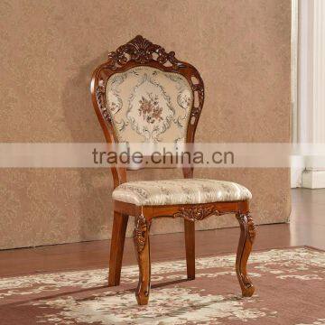 Originals Classic Carved Fabric Wood Dining Chairs for Restaurant photo-6