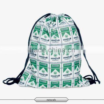 Waterproof Polyester 3d Printing Drawstring Backpack