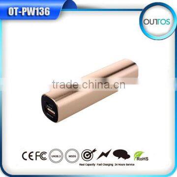 Mobile Phone Accessories Factory in China Portable Power Bank 2600mah