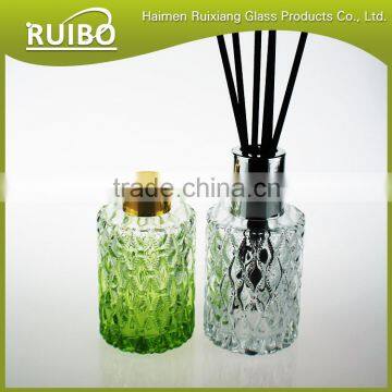 Hot sale wholesale elegant 100ml 150ml thailand style reed diffuser bottles with caps and diffuser reeds