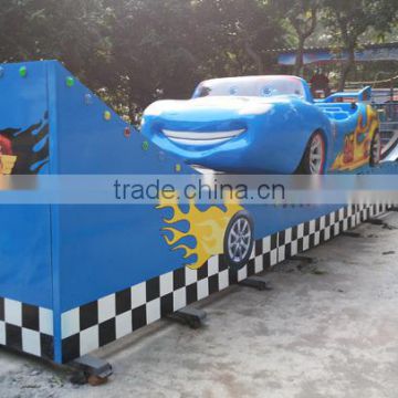 flying and rotating car rides, mini flying car rides on the track, playground ride