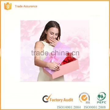 High quality top grade custom paper gift box with bowknot lovely elegant gift box                        
                                                                                Supplier's Choice