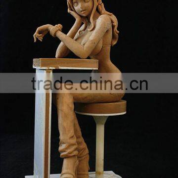 Custom Miniature Anime Sexy Girls Clay Nude Model