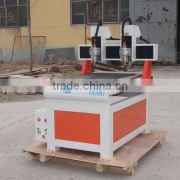 QL-6090 High Precision Mini Two Heads Woodworking Cnc Milling Machine Mini