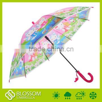 Custom Print Plastic Transparent Outdoor Child Umbrella