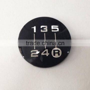 Custom 3d Acrylic Chrome Car Round Logo Bumper Sticker Badge photo-2