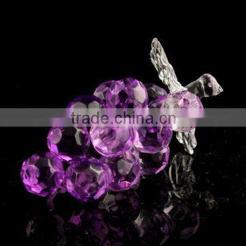 purple crystal grape cluster figurines